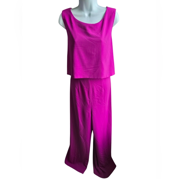 JAYGODFREY Pants - Jay Godfrey Purple Aria Popover Jumpsuit Size 16W